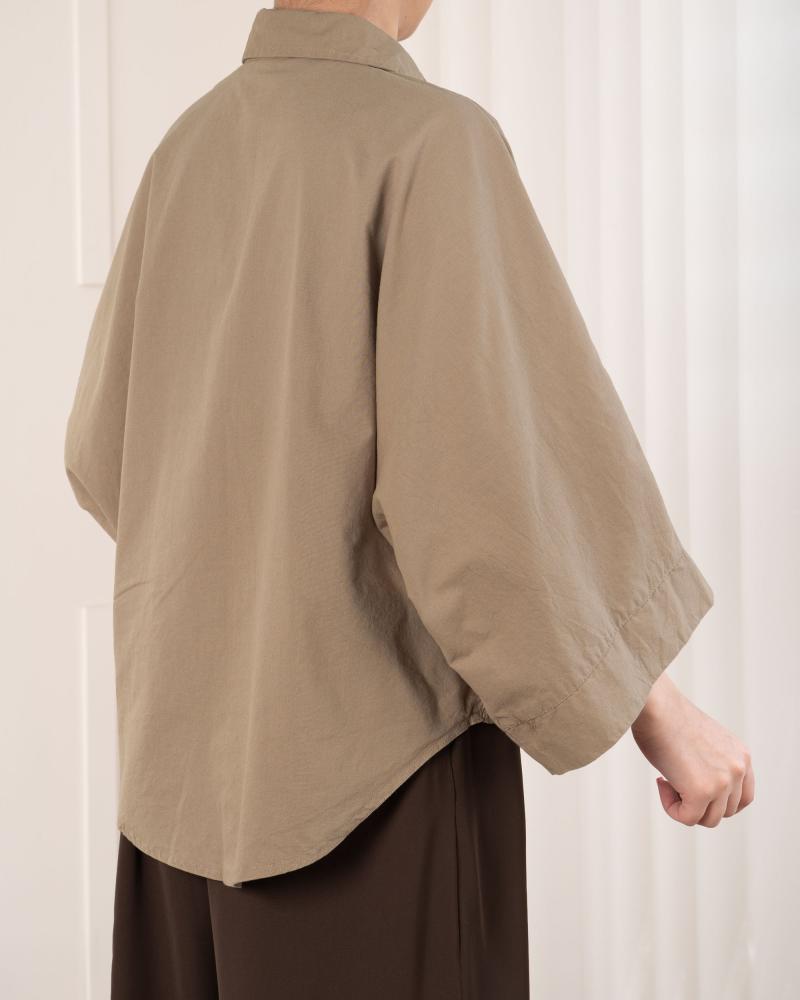 شومیز باکسی شکلاتی کد 29877
