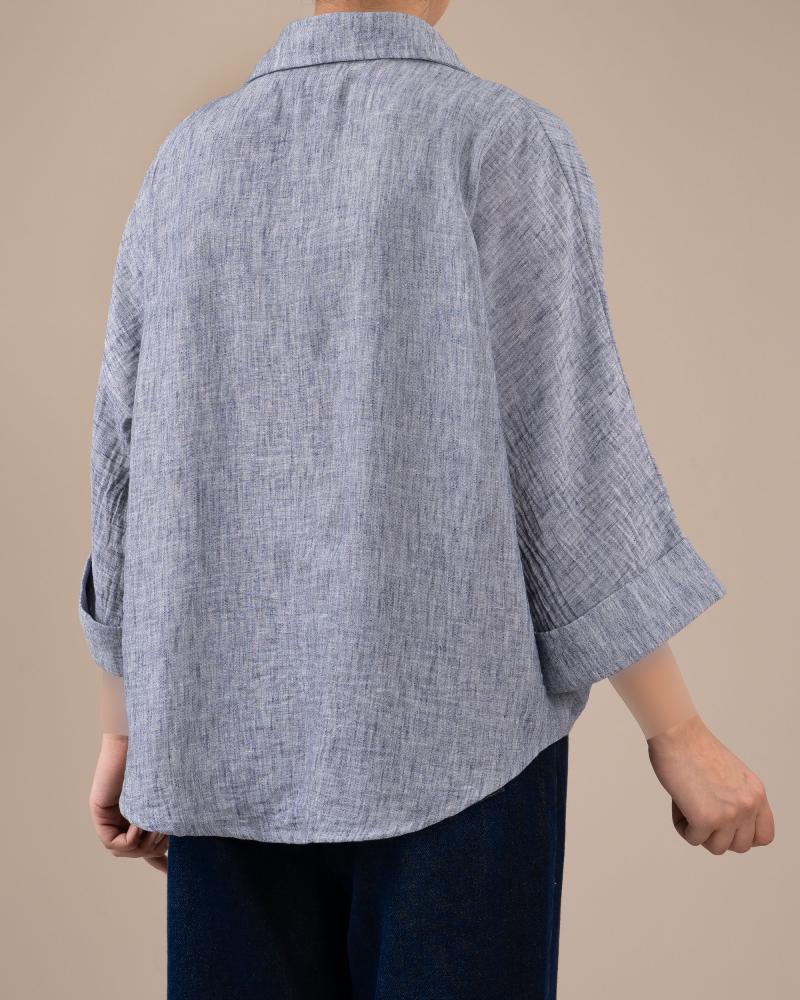 شومیز زارا آبی کد 29900