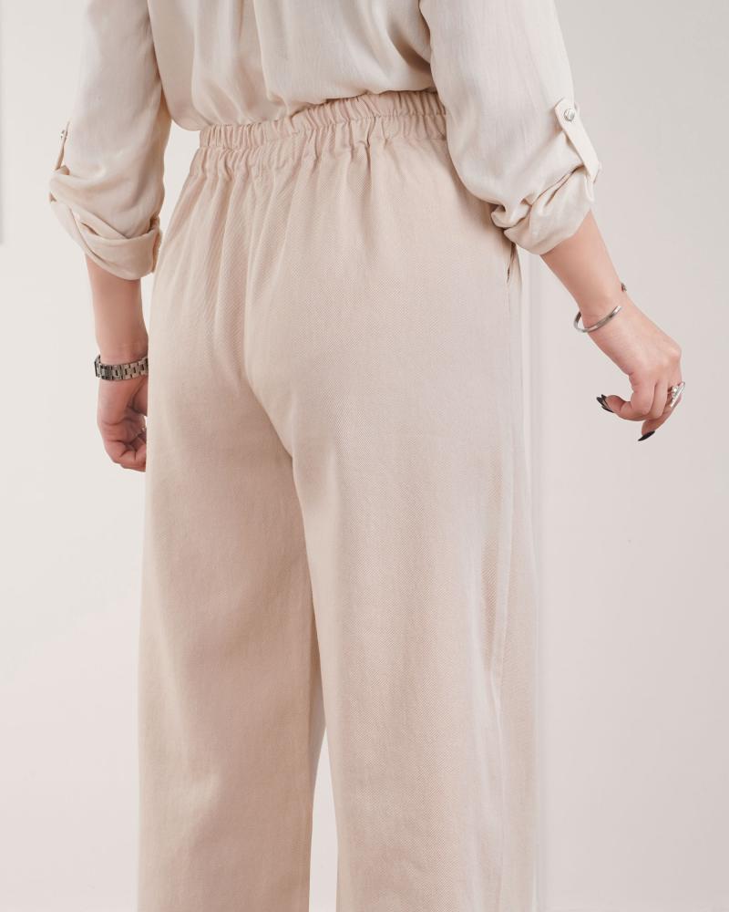 شلوار بگ استخونی کتان کد 27764