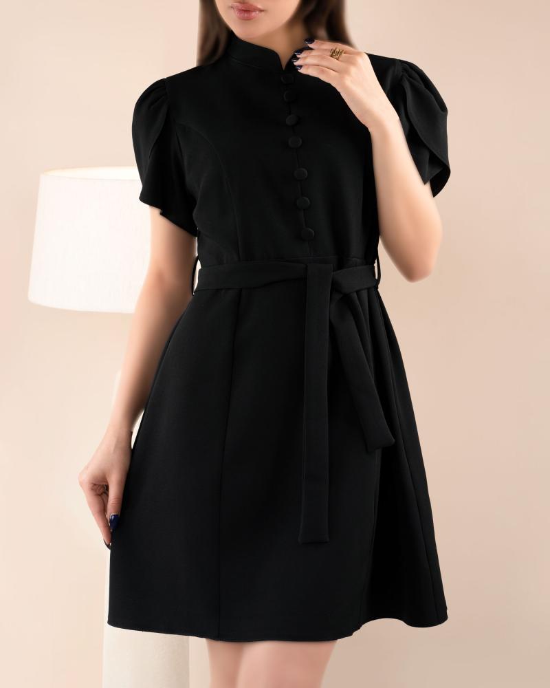 پیراهن مشکی لاله کد 27758