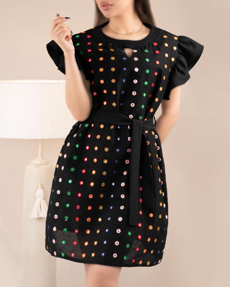 پیراهن مجلسی آینه کاری کد 27759