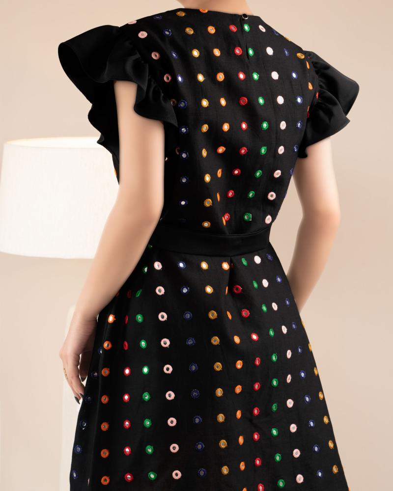 پیراهن مجلسی آینه کاری کد 27759