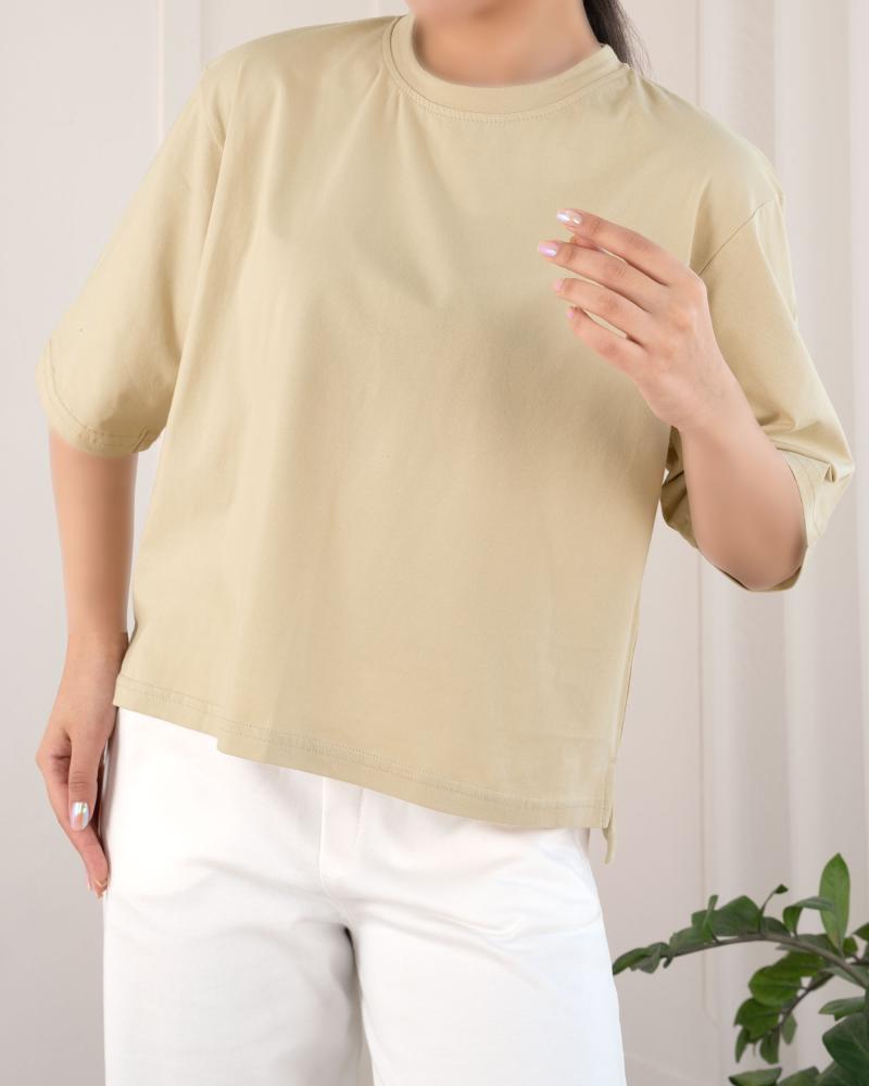 تیشرت کراپ زمرد کد 25153