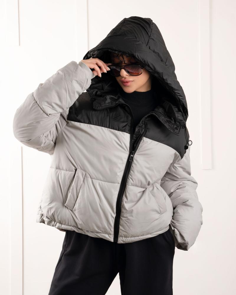 کاپشن کلاه دار کد 25996