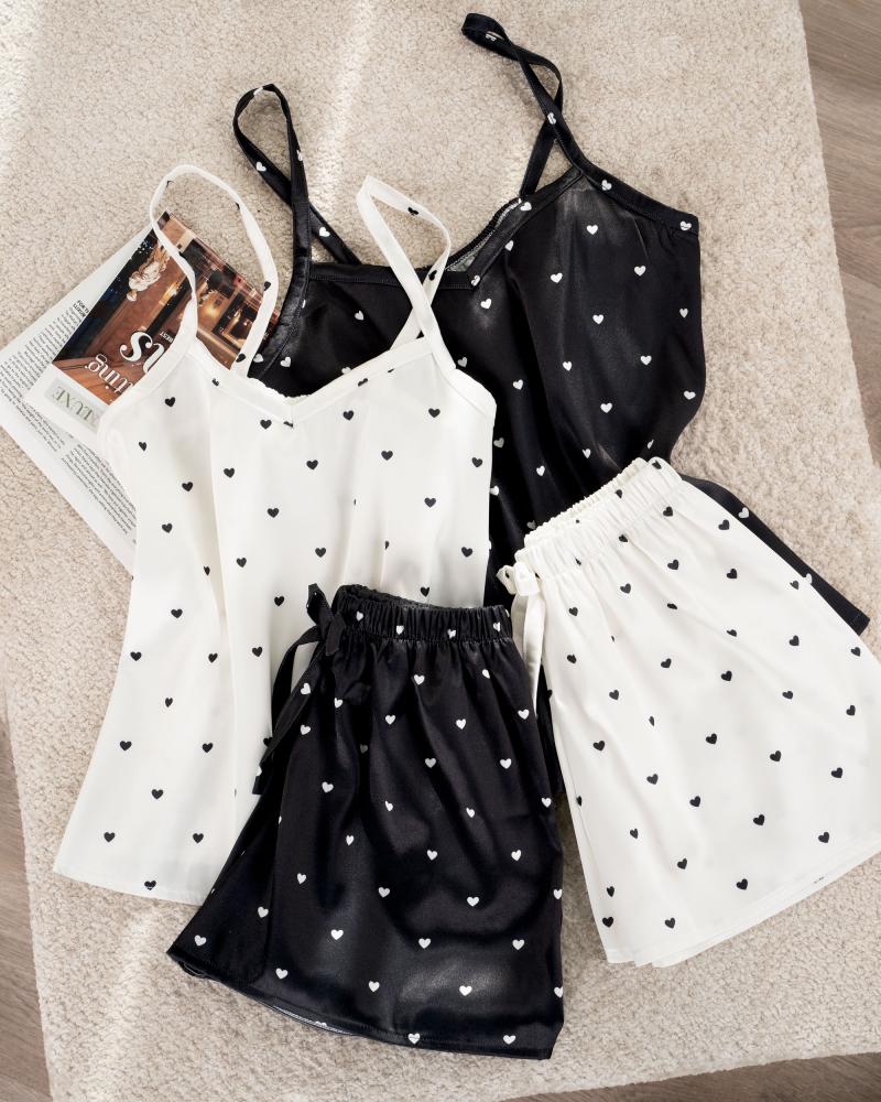 ست لباس خواب قلبی کد 26802