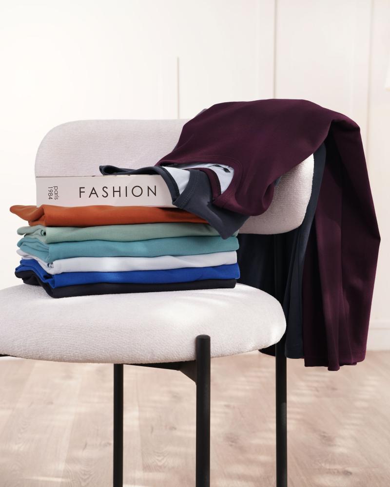 بلوز آستین بلند ساده کد 26014