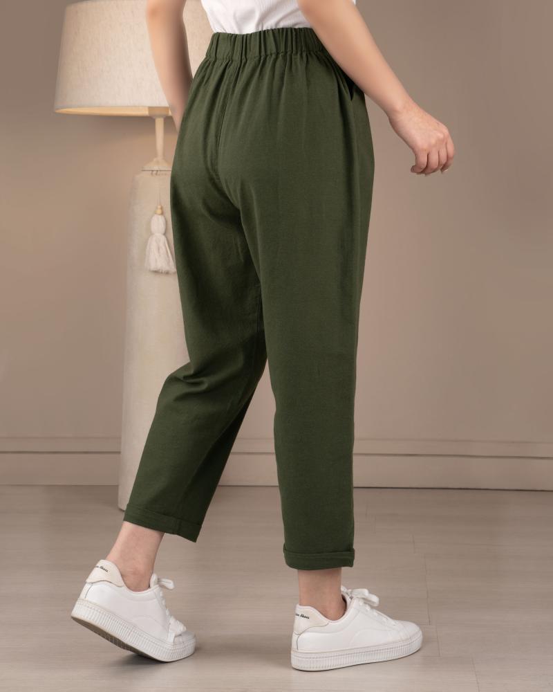 شلوار مام لینن حصیری کد 28904