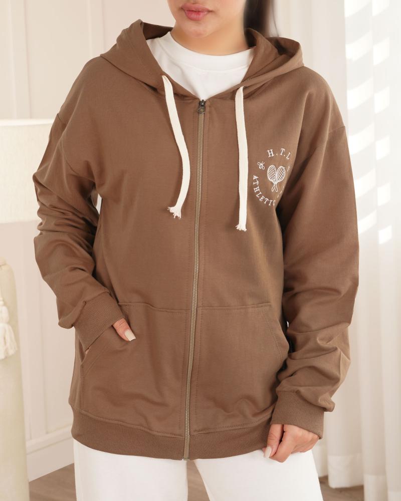 سویشرت دورس دارچینی کد 26057