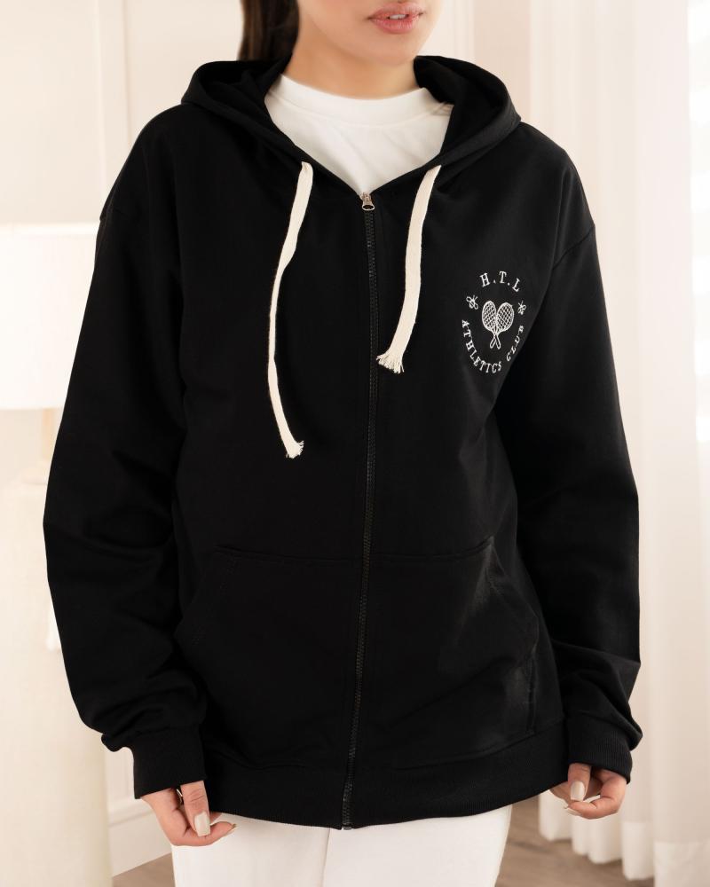 سویشرت دورس مشکی تنیس کد 26043