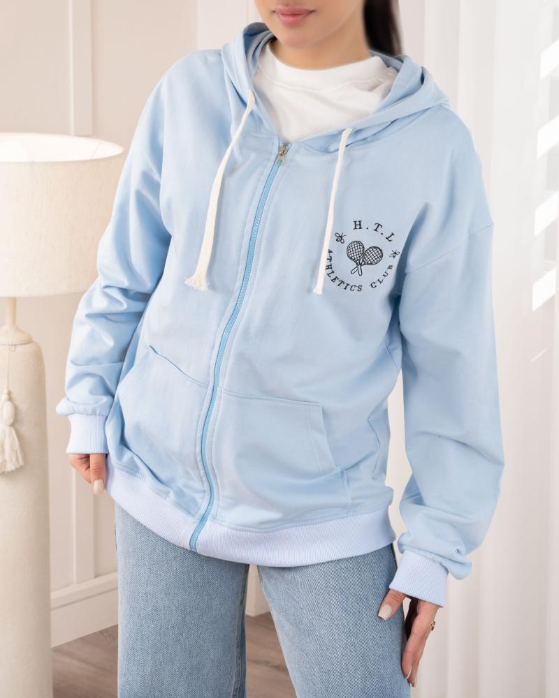 سویشرت دورس آبی کد 26059