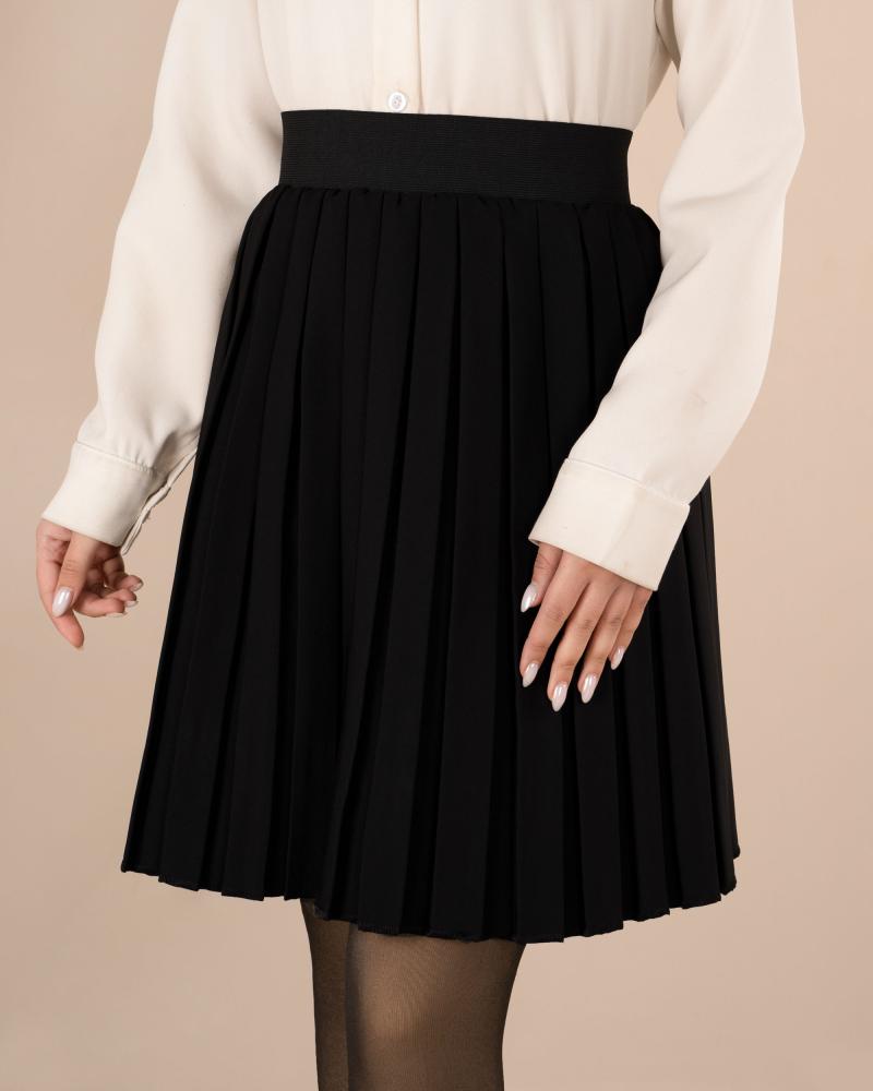 دامن مازراتی مشکی کد 0648