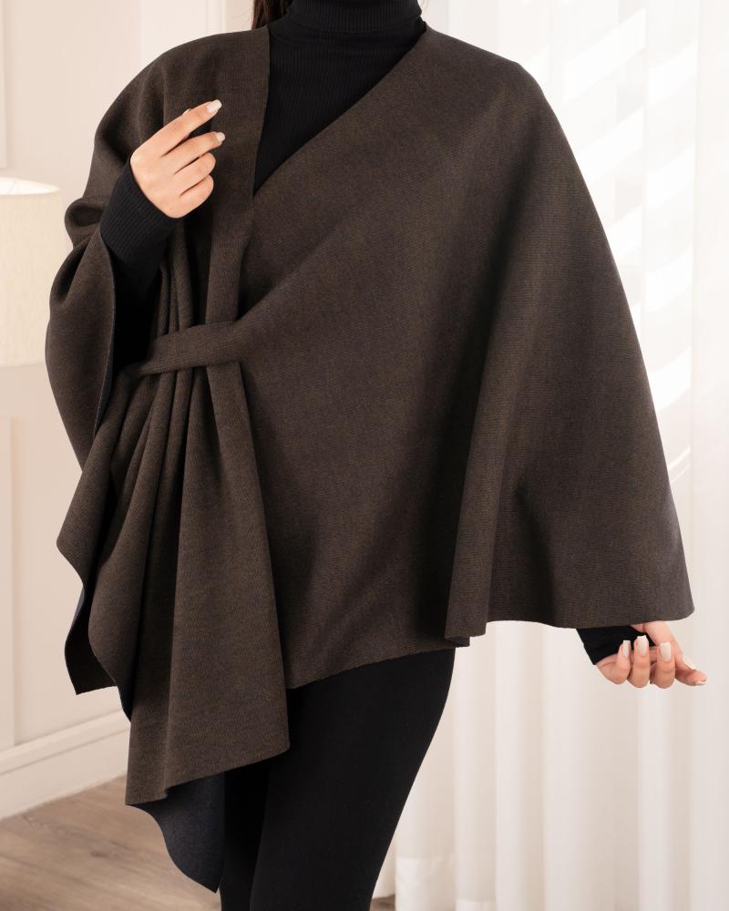 شنل شال فوتر قهوه ای کد 26070