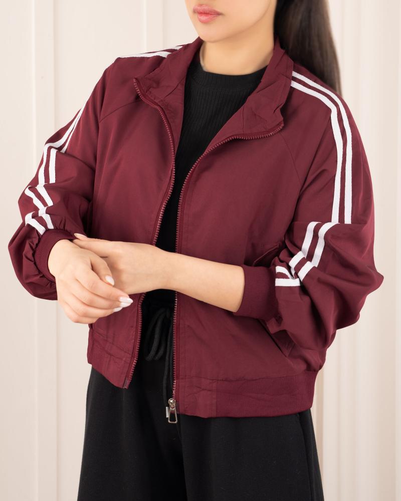 سویشرت بارانی زرشکی کد 26954