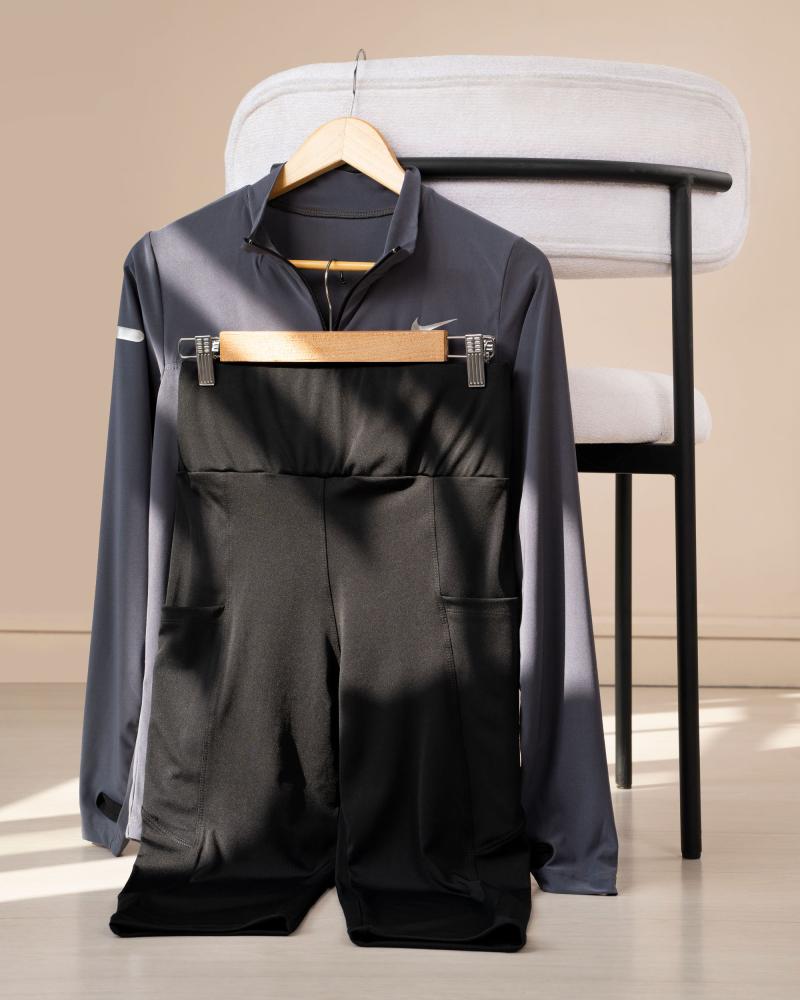 بایکر ورزشی ساده مشکی کد 26091