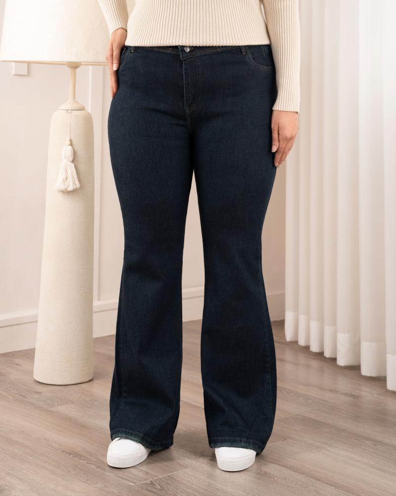 شلوار جین بوت کات سایز بزرگ کد 20018