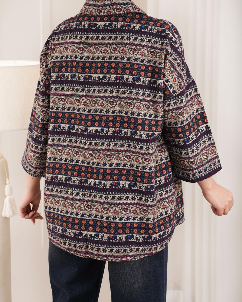 شومیز طرحدار یلدا کد 27006