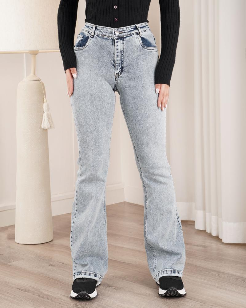 شلوار جین بوت کات مبینا کد 20039