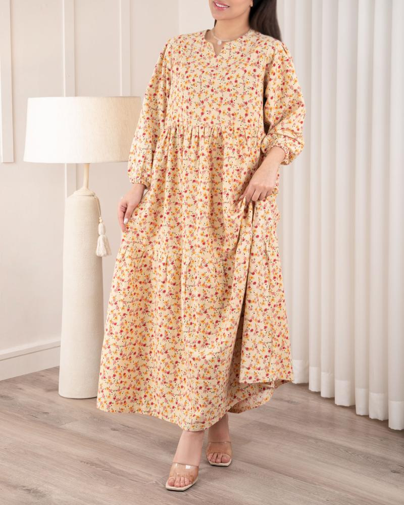 پیراهن گلدار سلنا کد 26971