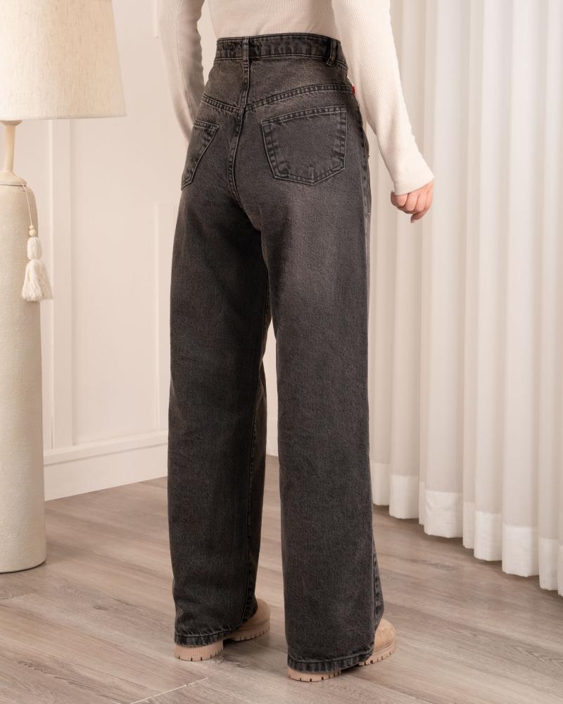 شلوار جین نیم بگ آیسان کد 40481