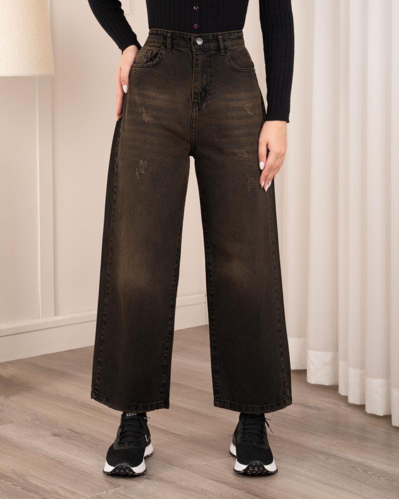 شلوار جین واید لگ گازوئیلی کد 40477