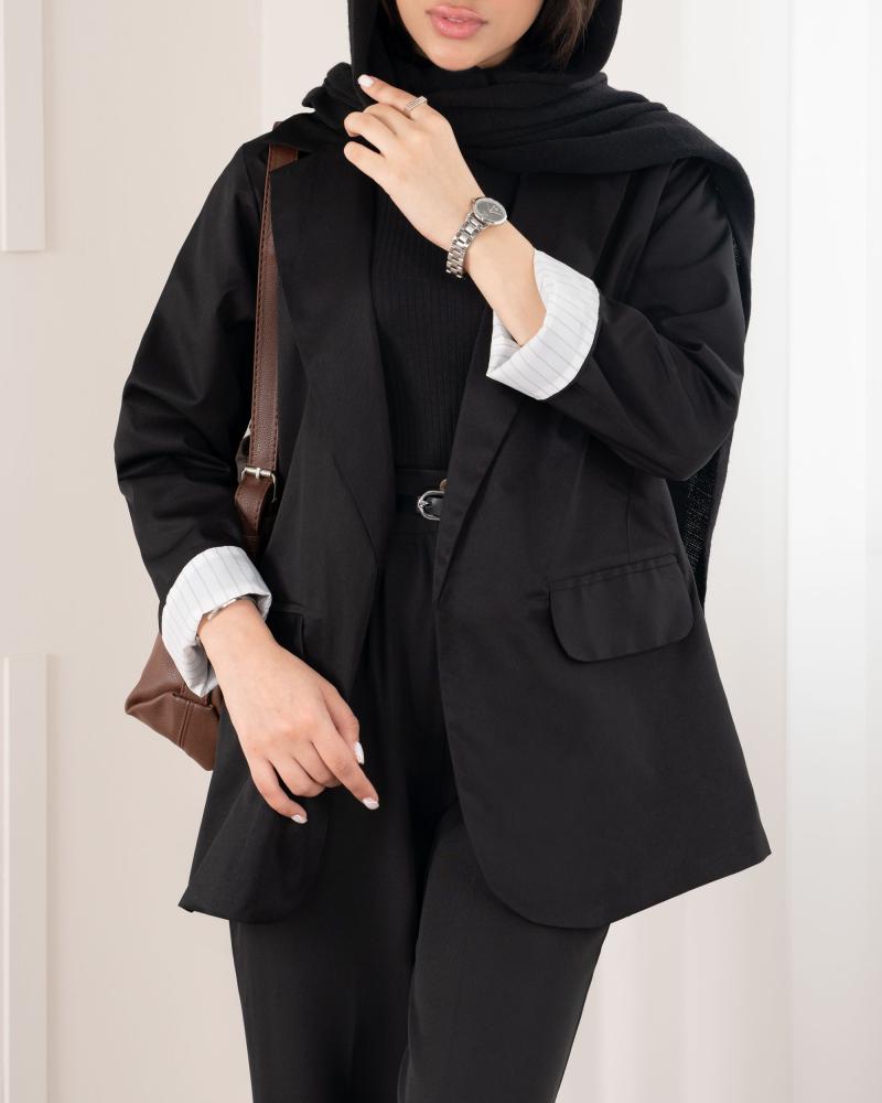کت کتان آستردار بهنورا کد 25295