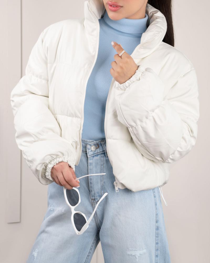 کاپشن سفید ژاوانا کد 25349