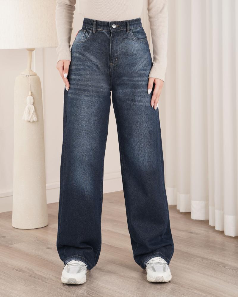 شلوار جین نیم بگ تینوش کد 40549