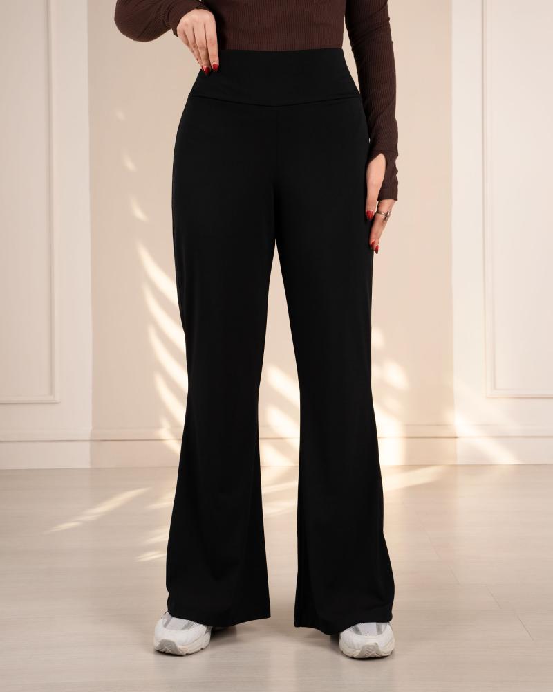 لگ ورزشی بوت کات ساده مشکی کد 1236