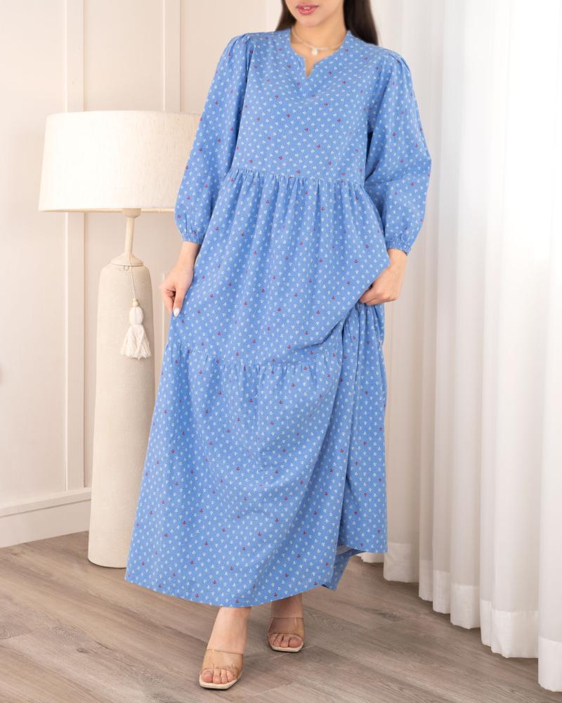 پیراهن پشمی گلدار کد 26986