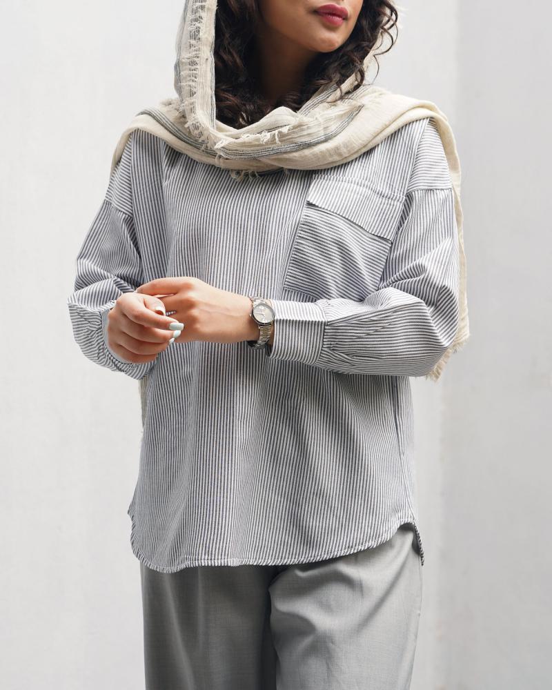 شومیز راه راه مارتینا کد 23475