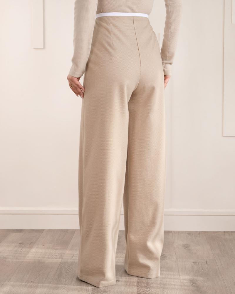 شلوار فوتر کرم کد 27002