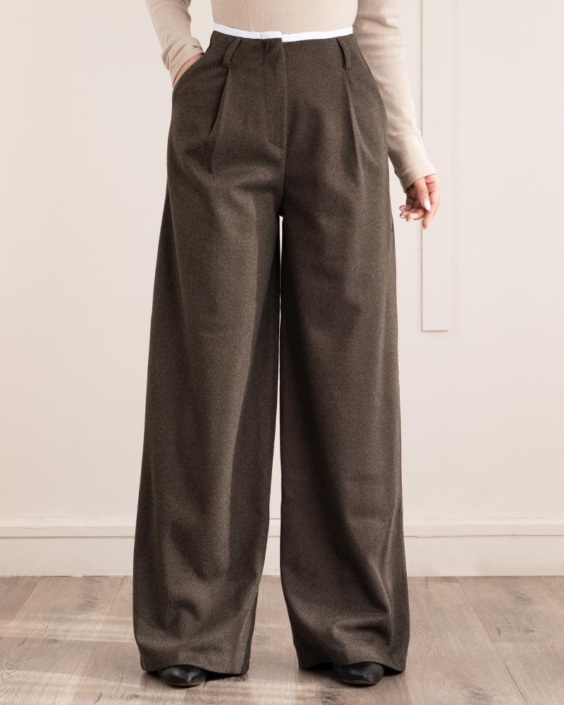 شلوار فوتر قهوه ای کد 26998