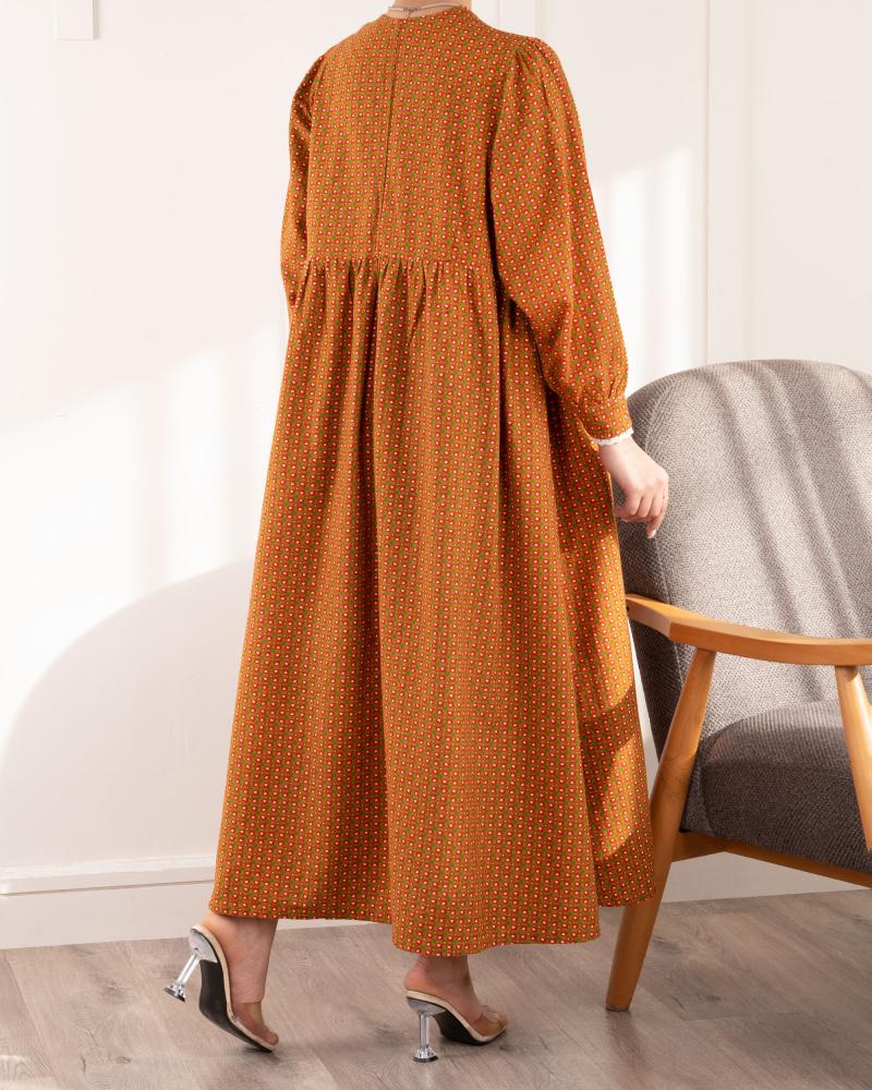 پیراهن پاییزه شکوفه کد 27014