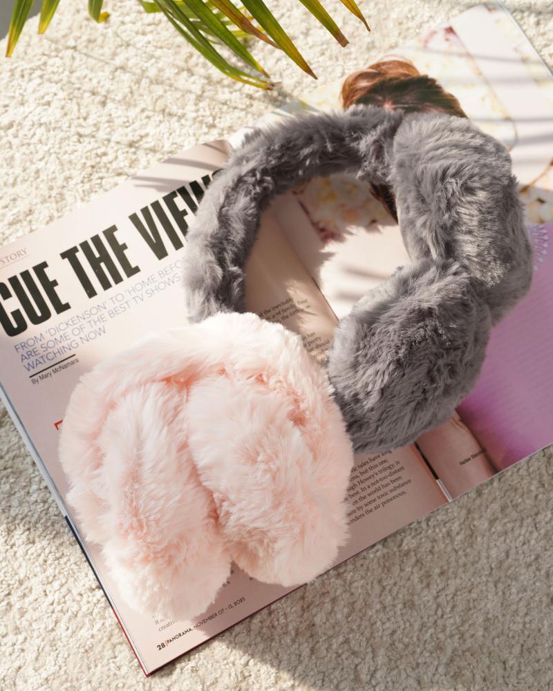 گوش گیر خزدار دو رنگ کد 26164