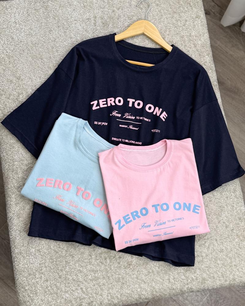 تیشرت باکسی zero to one کد 29374