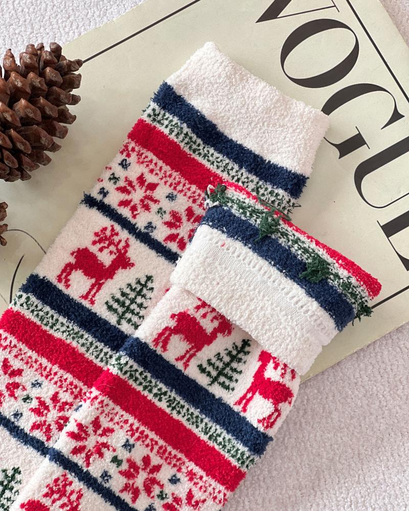 جوراب حوله ای ساق بلند کد 26537