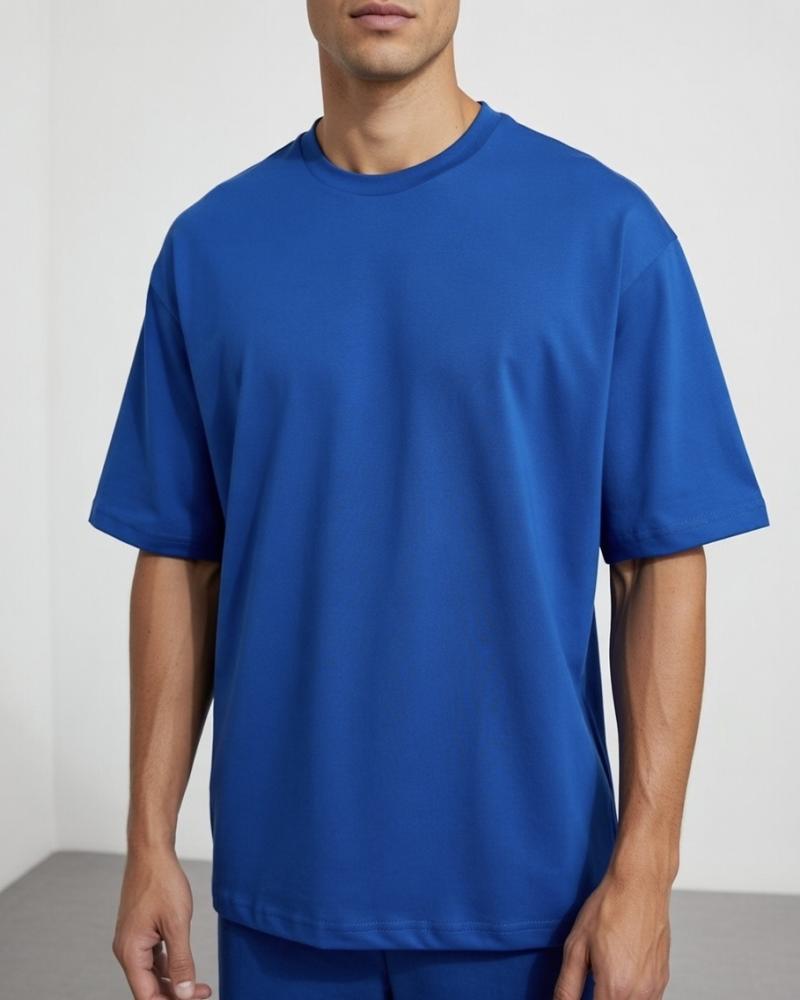 تیشرت مردونه آبی کاربنی ( 3 سایز ) کد 27322