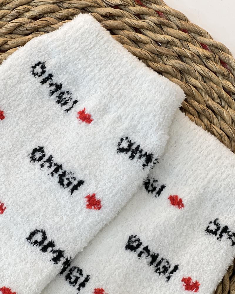 جوراب حوله ای قلب کد 26580