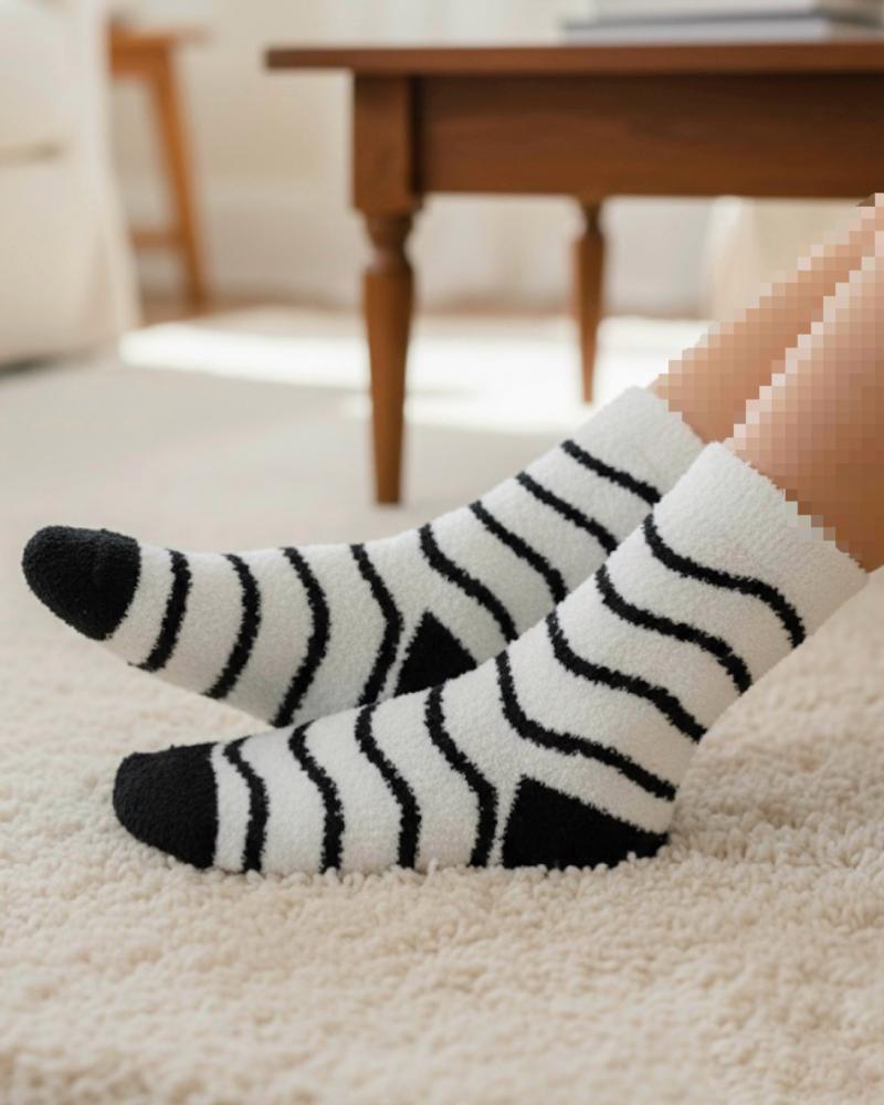 جوراب حوله ای قلب کد 26580