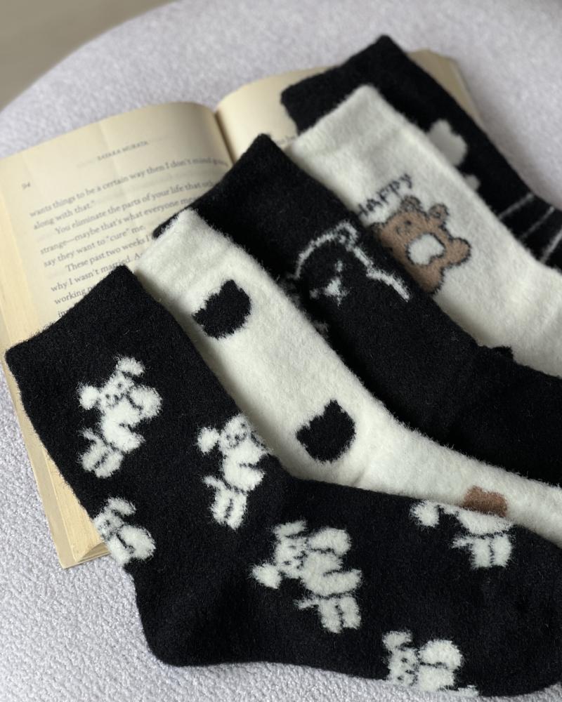 جوراب موهر خرسی کد 26601