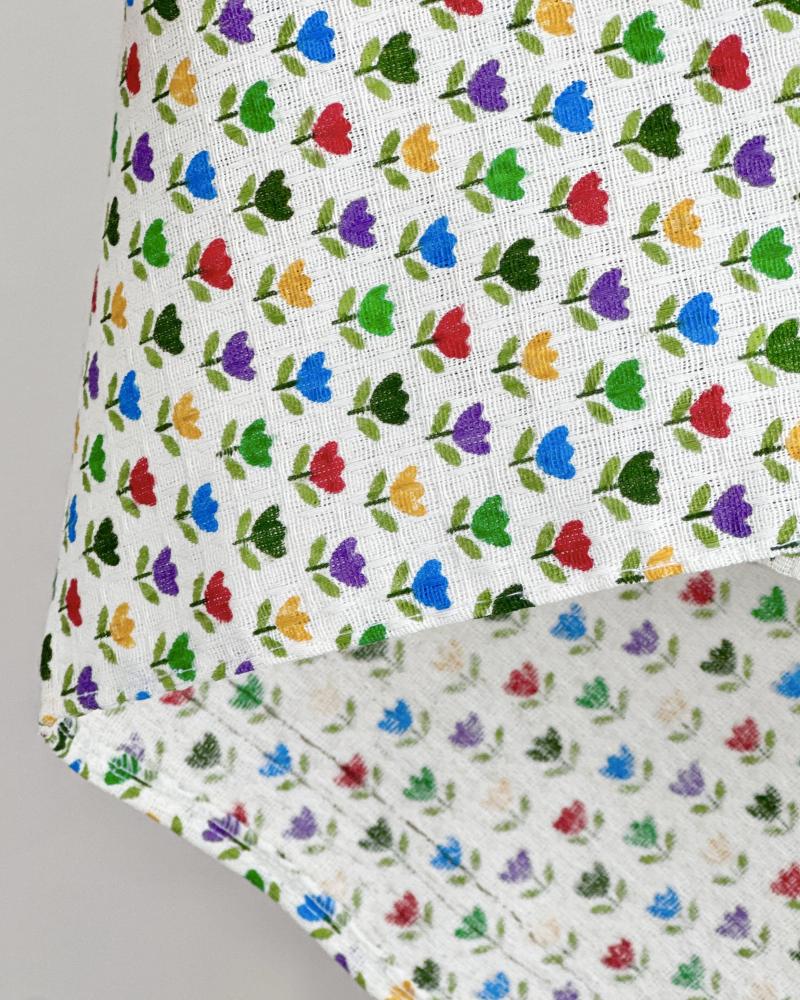 دستمال آشپزخانه گلدار کد 29618