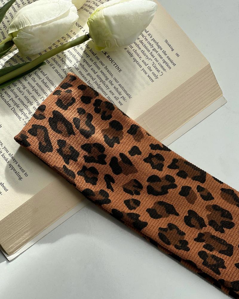 هدبند کبریتی پلنگی کد 26756