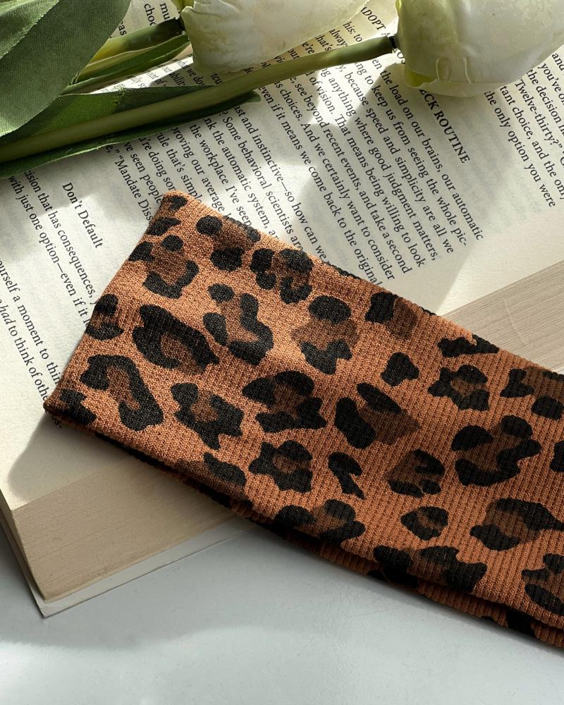 هدبند کبریتی پلنگی کد 26756