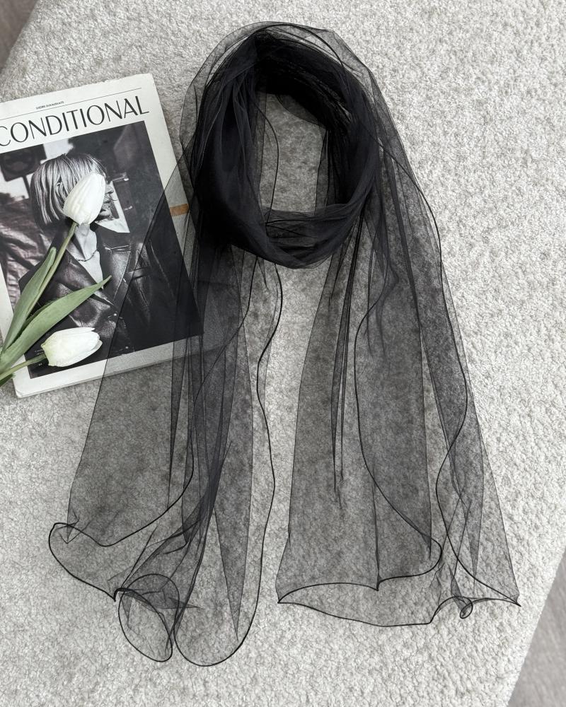 شال شیشه ای مشکی کد 30193