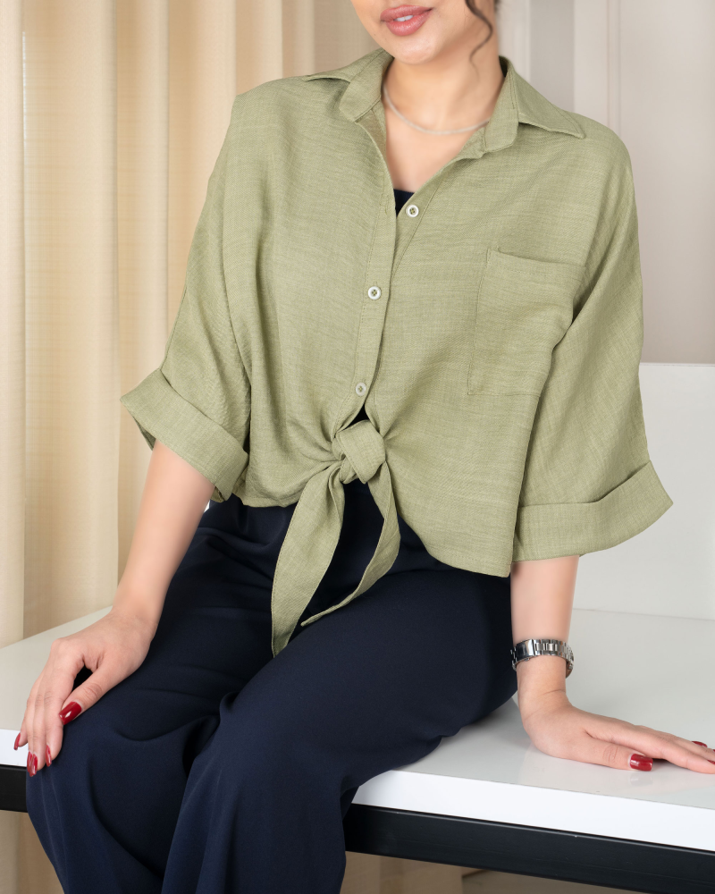 شومیز گره ای شیوا کد 23742