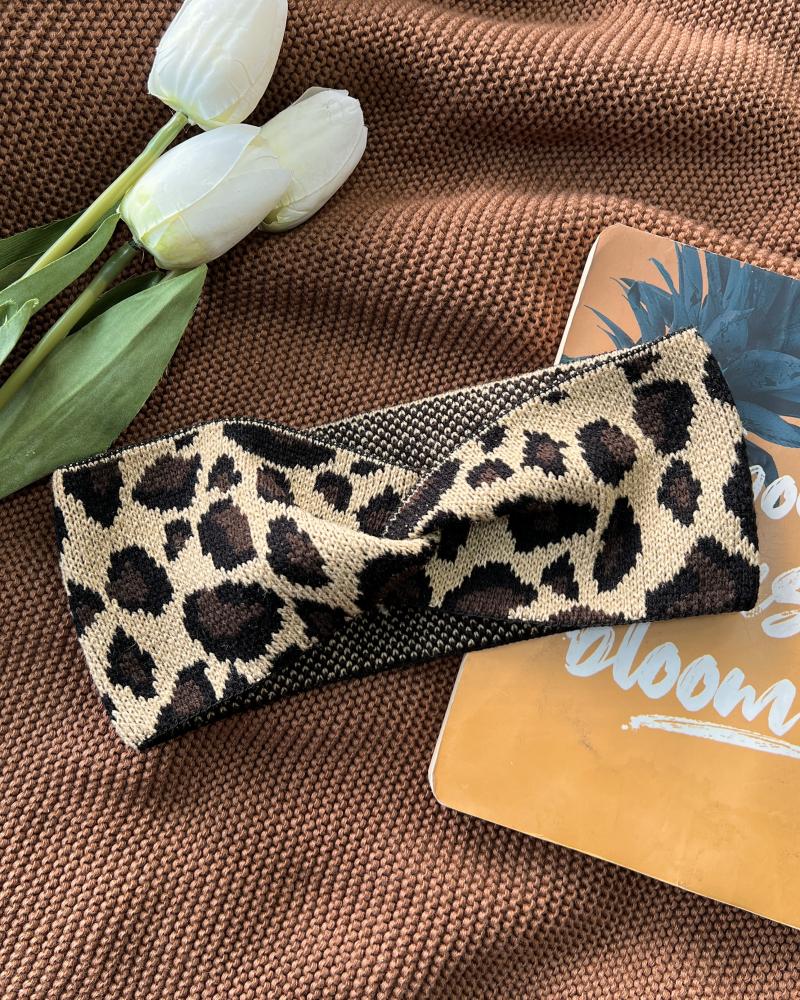 هدبند بافت پلنگی کد 26952