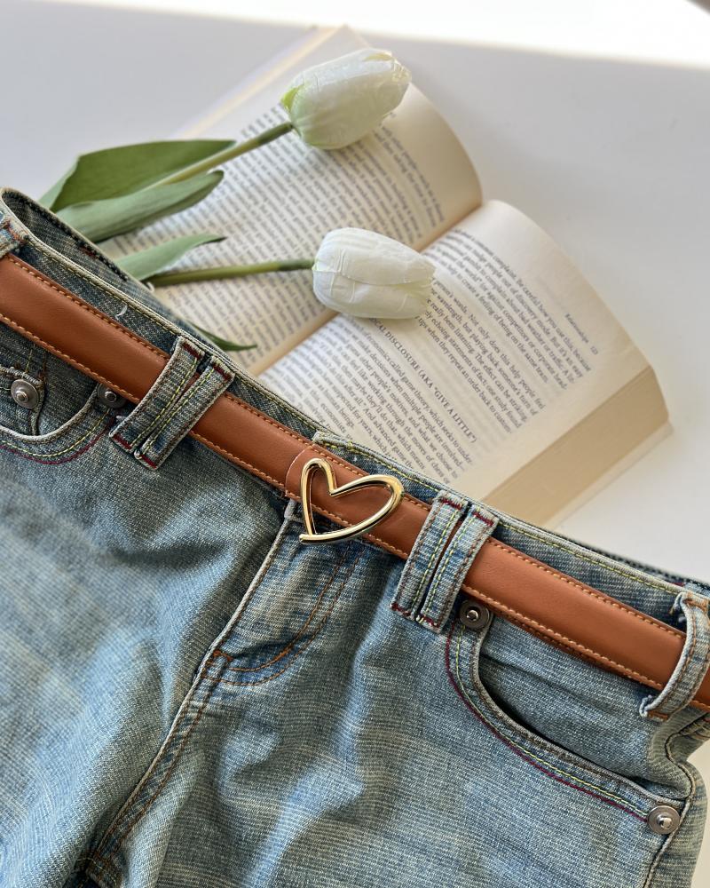 کمربند چرم قلبی کد 26993