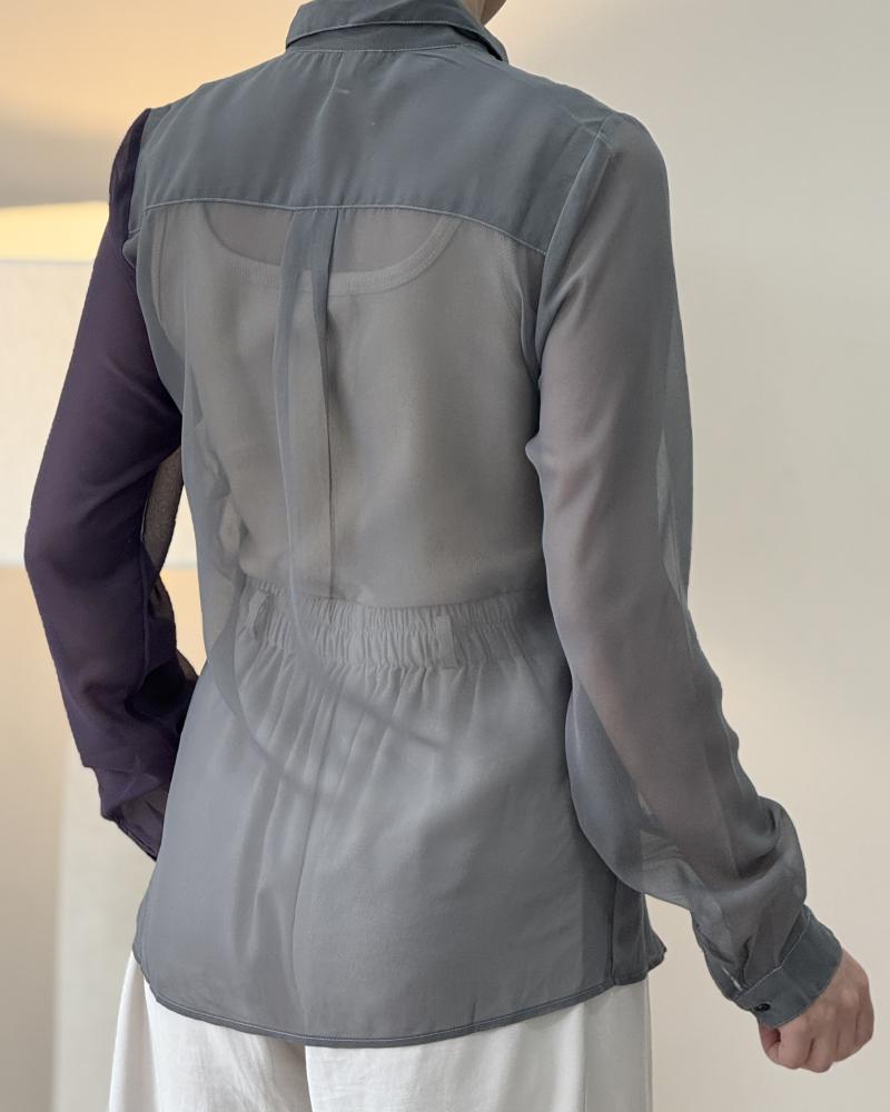 شومیز حریر شیلان کد 30337