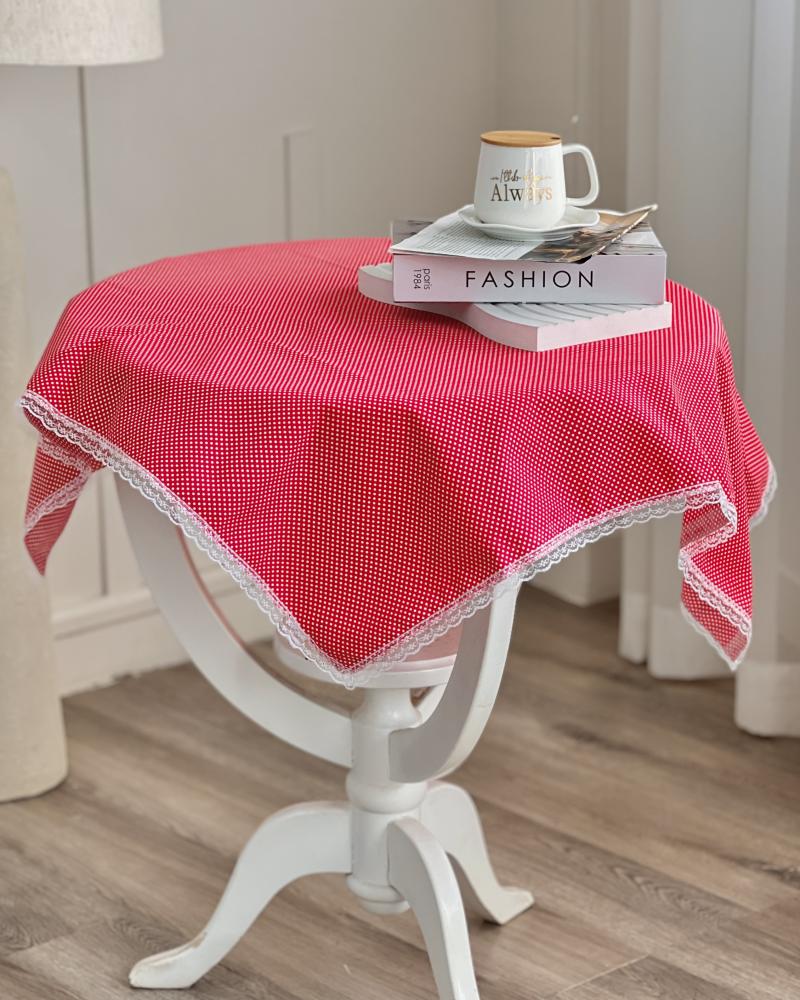 سفره رومیزی قرمز کد 27143