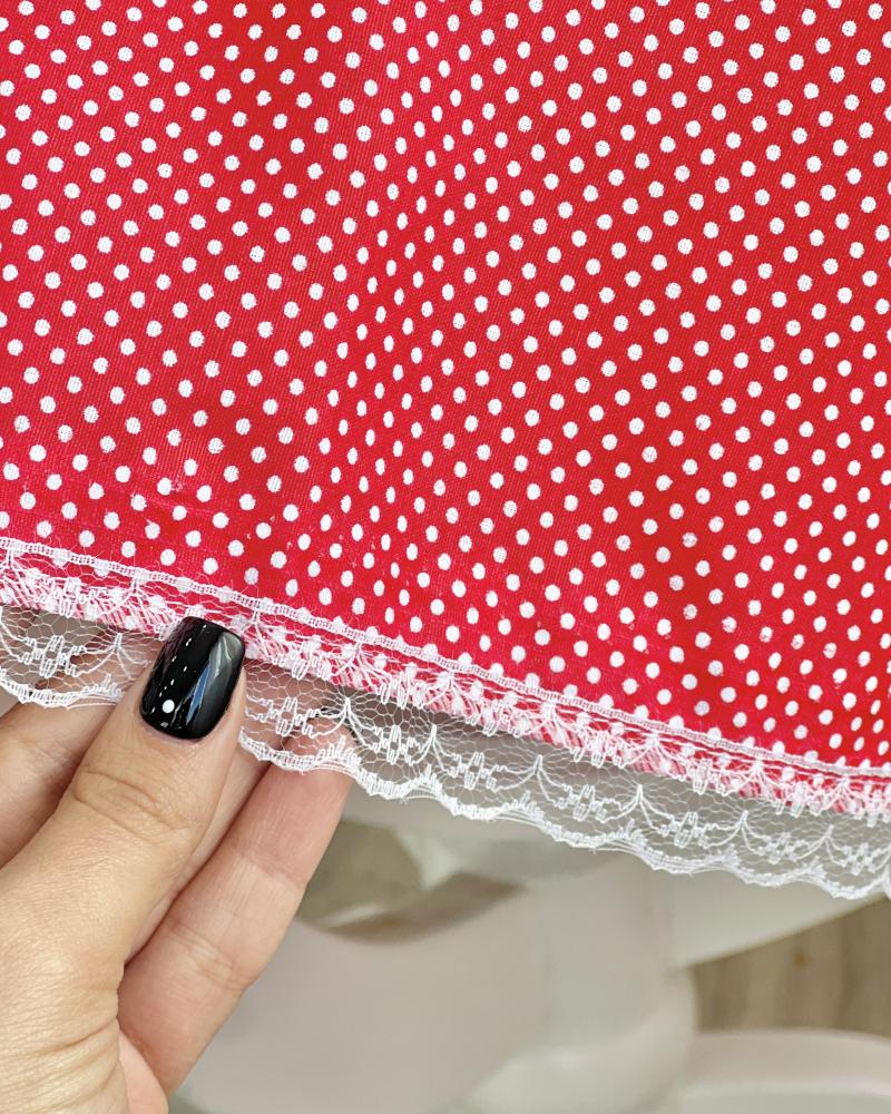 سفره رومیزی قرمز کد 27143